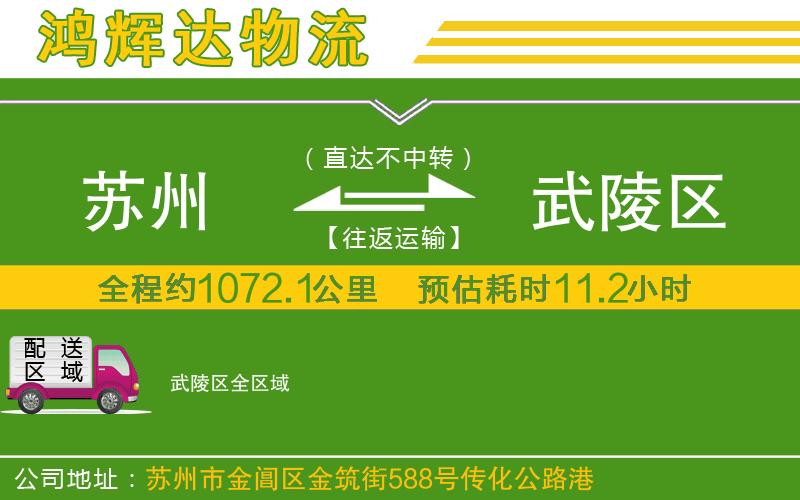 蘇州到武陵區(qū)貨運(yùn)專(zhuān)線(xiàn)